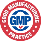 GMP certified facility badge supplied by the Nerve Harmony manufacturer