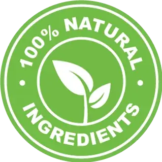 Natural ingredients badge supplied by the Nerve Harmony manufacturer