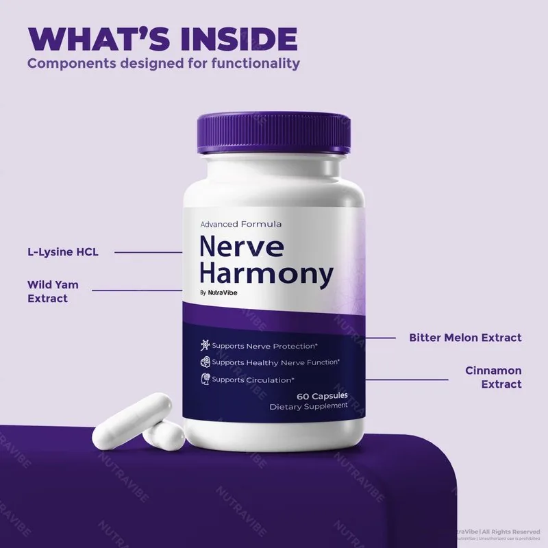 Nerve Harmony ingredients: cinnamon bark, bitter melon, wild yam and the other botanicals in the blend